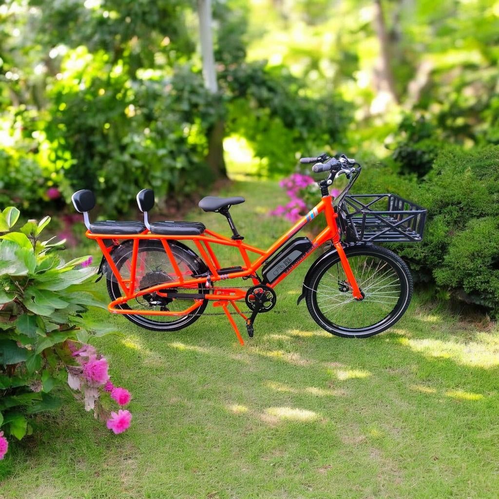 Rad Power Bikes RadWagon – Cargo/Longtail E-bike – Topstaat!, Elektrisch, Zo goed als nieuw, 2 kinderen, Schijfrem