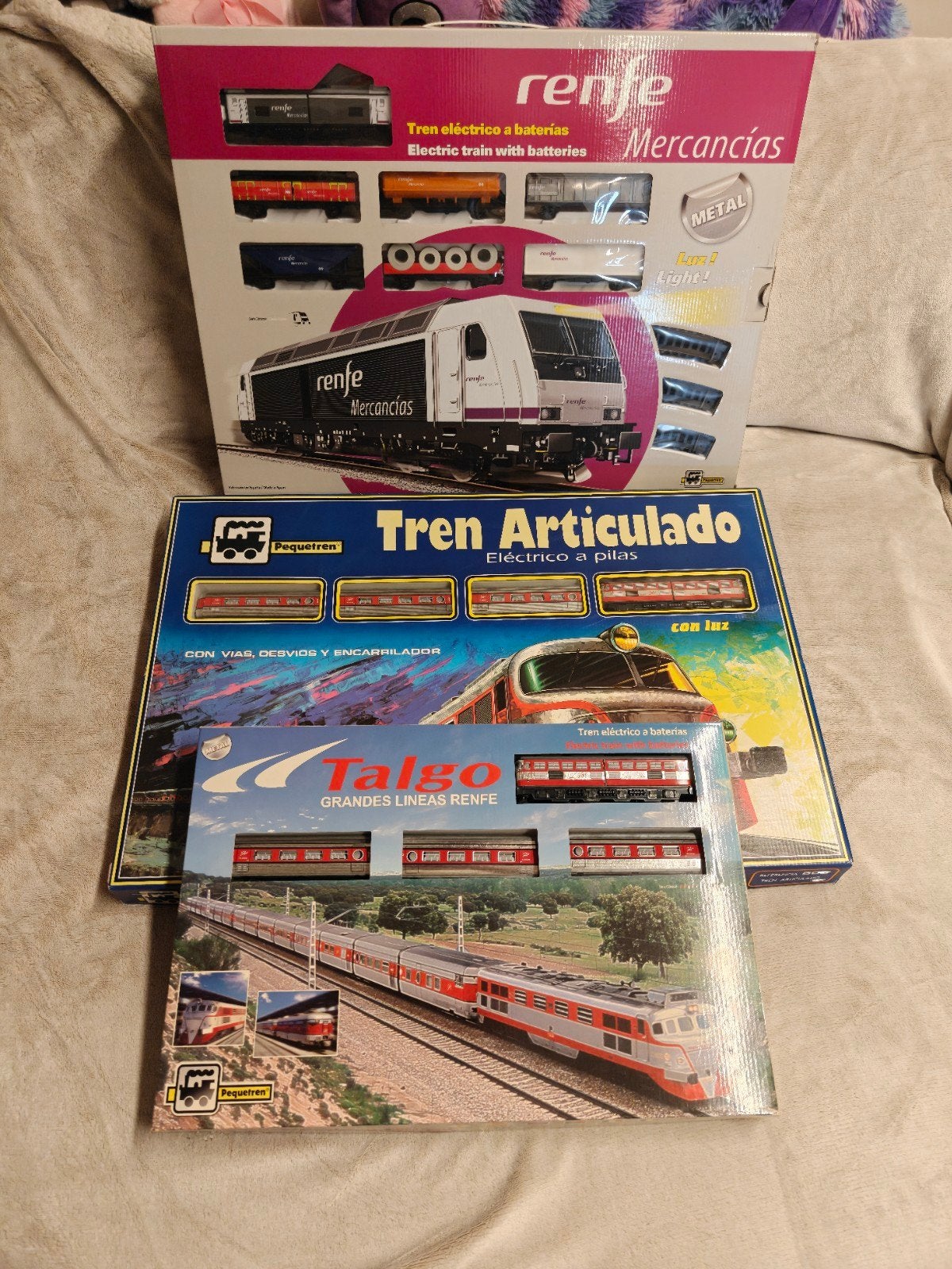 Vintage Pequetren treinsets – Nieuwstaat, Hobby en Vrije tijd, Modeltreinen | Overige schalen, Ophalen, Rails