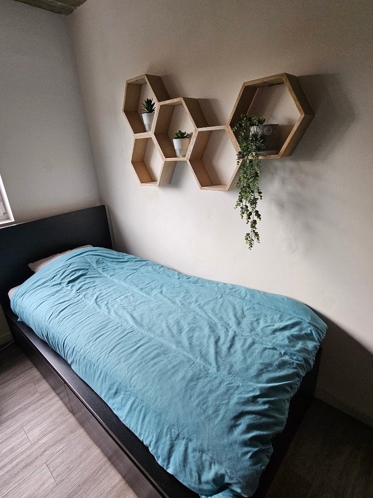 Eenpersoonsbed Malm Ikea, Ophalen, Eenpersoons, Zwart, Zo goed als nieuw