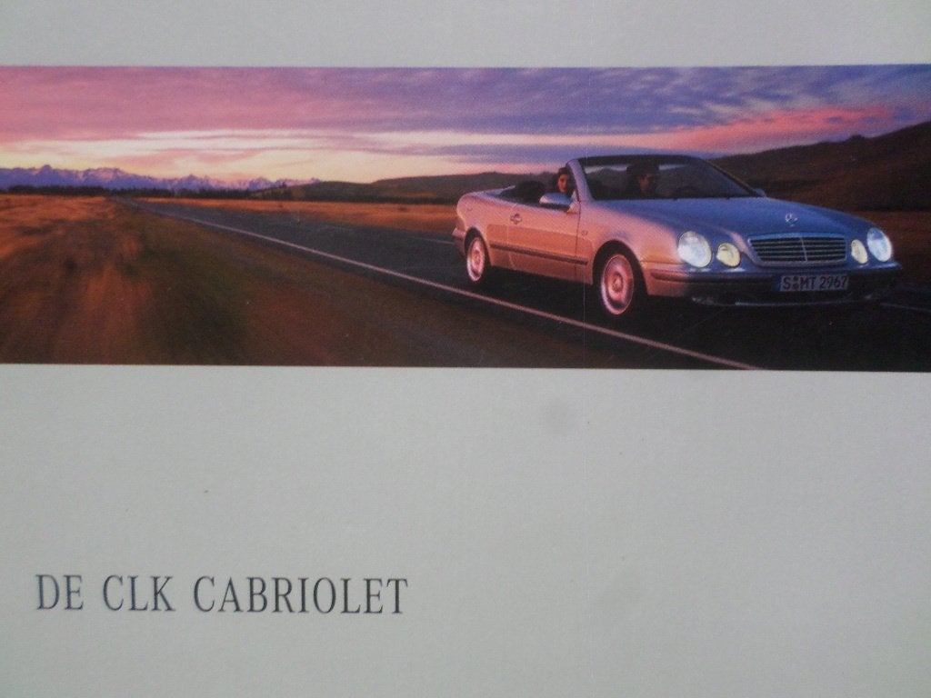 Brochure de la Mercedes CLK Cabrio 1998, Livres, Autos | Brochures & Magazines, Mercedes, Enlèvement ou Envoi