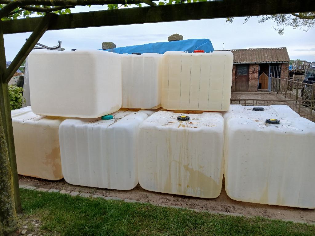ibc vat, Ophalen, Kunststof, Met kraantje, 150 liter of meer
