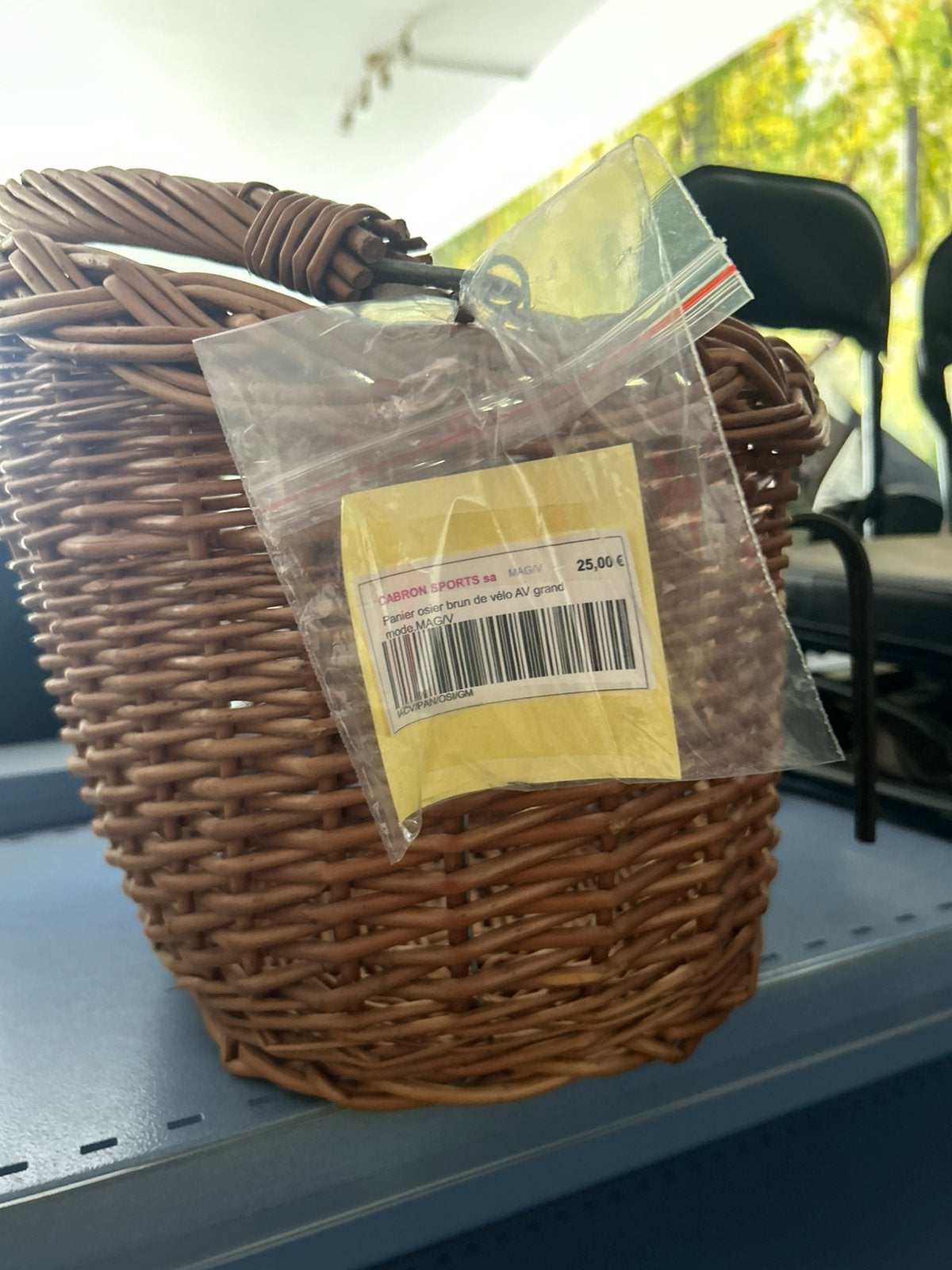 panier en osier brun pour vélo AV, Enlèvement, Comme neuf