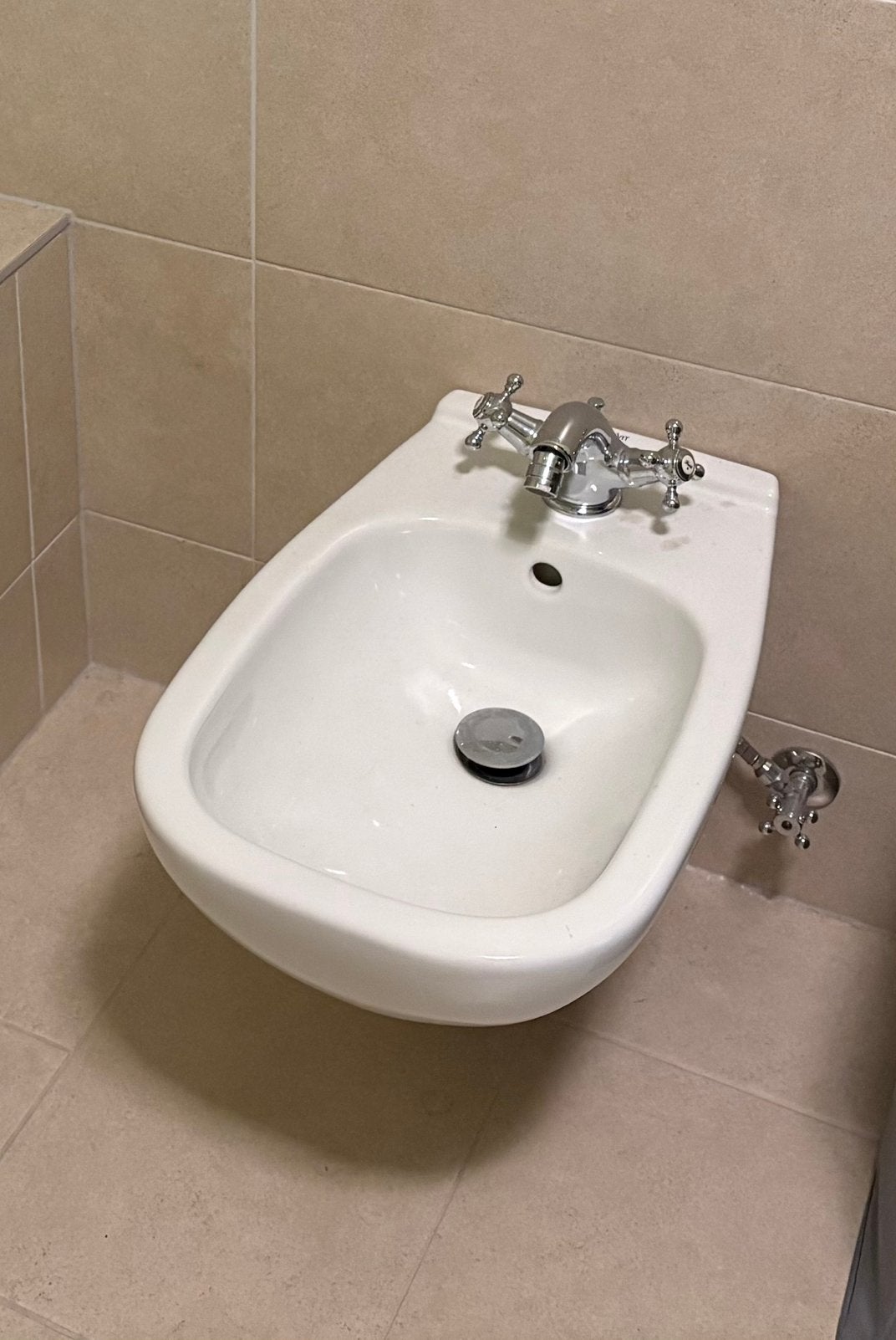Duravit Bidet met Damixa Tradition mengkraan, Bricolage & Construction, Sanitaire, Enlèvement, Comme neuf, Chrome, Autres types