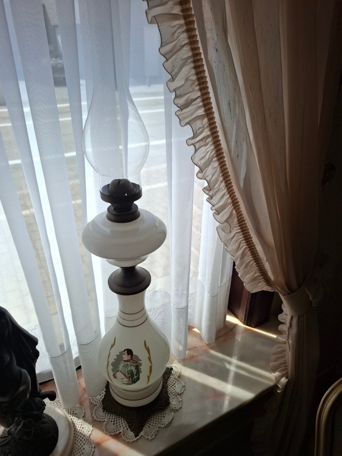 Olielamp Napoleon en Josephine, Antiek en Kunst, Ophalen