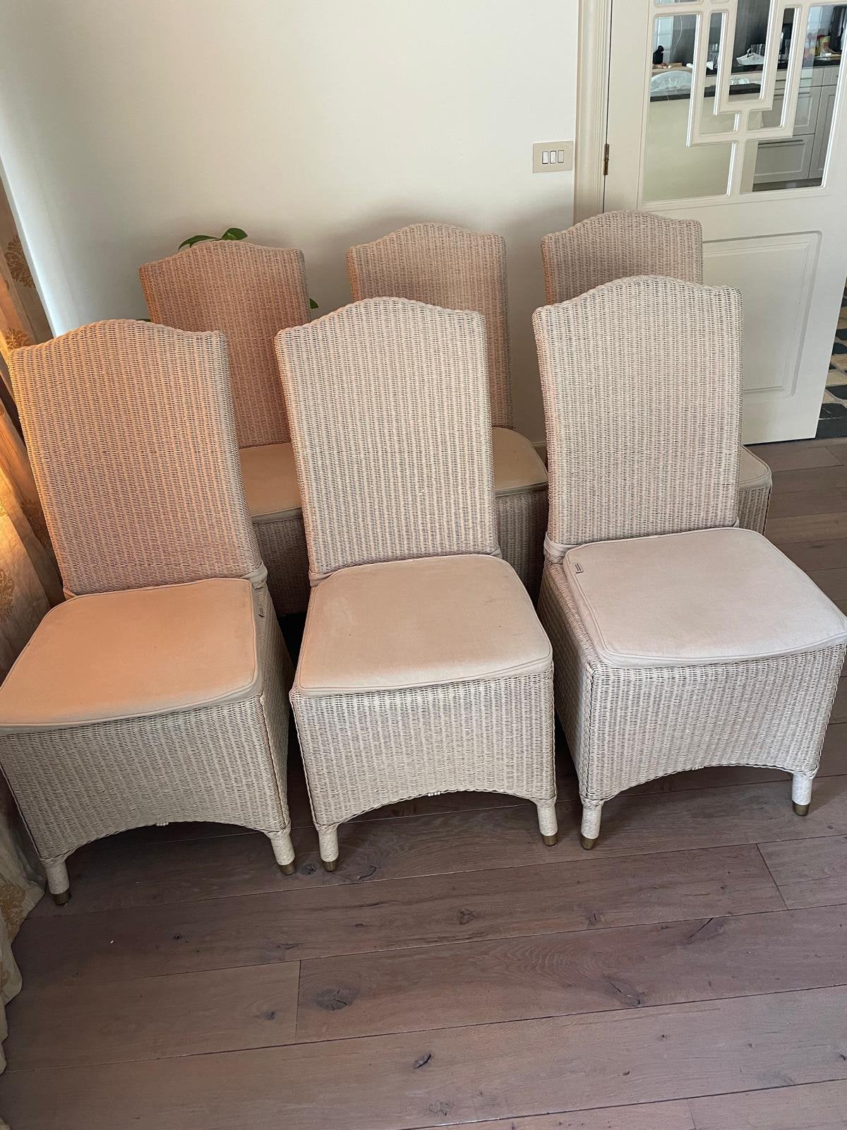 vincent sheppard rieten stoelen set van 6, Huis en Inrichting, Stoelen, Ophalen, Zo goed als nieuw