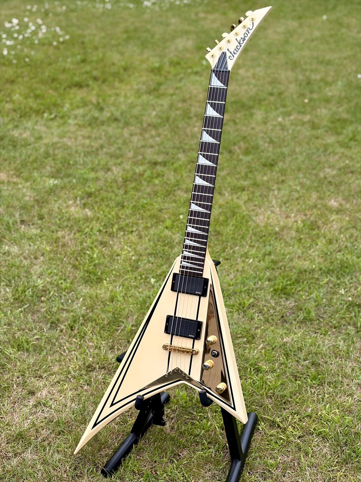 Jackson rhoads rr5 made in japan met emg en gotoh hardware, Musique & Instruments, Enlèvement, Comme neuf