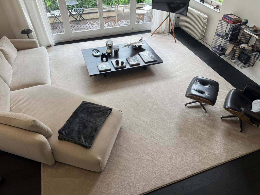 Grand tapis sur mesure - 400 x 460 cm - parfait état, Maison & Meubles, Ameublement | Tapis & Moquettes, Comme neuf, Beige, Enlèvement