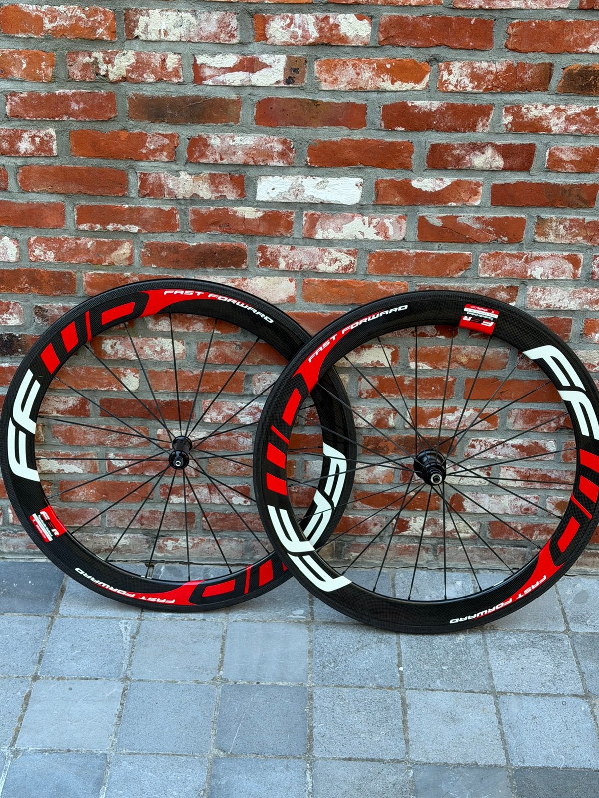 Fast Forward FFWD F6R Carbon wielset (tubular - velgrem), Fietsen en Brommers, Zo goed als nieuw, Racefiets, Carbon, Ophalen