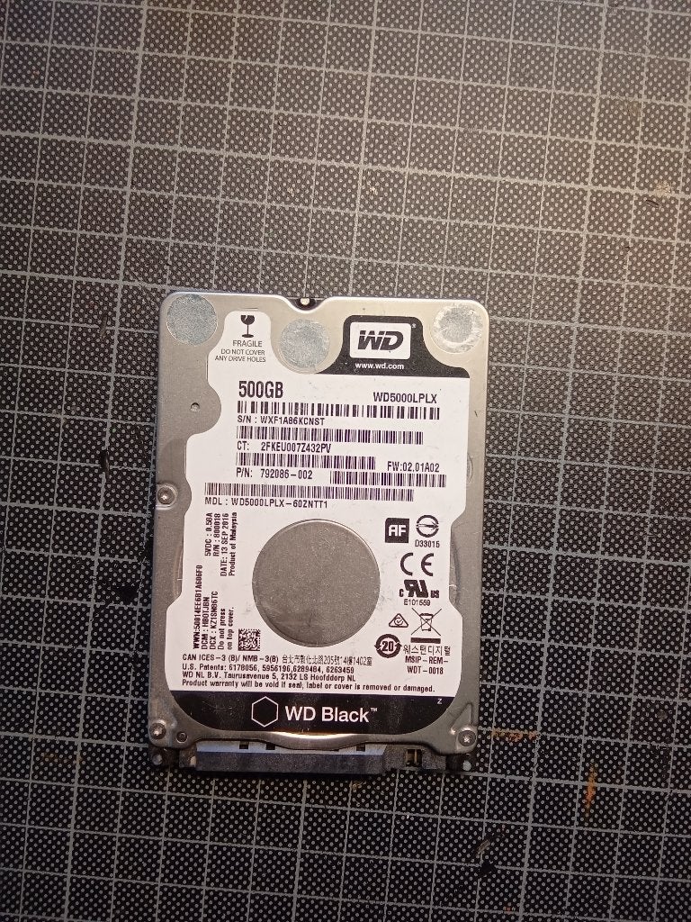 WD Black 500 Gb HDD 2.5, Computers en Software, Harde schijven, Ophalen, HDD