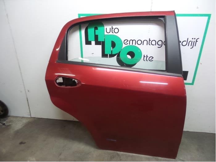 Portier 4Deurs rechts-achter van een Fiat Punto Grande (163B, Gebruikt, -, Deur, -