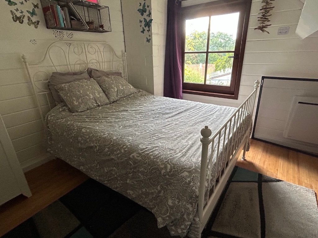 Lit IKEA 140  200 cm avec sommier et matelas, Maison & Meubles, 140 cm, Enlèvement, Utilisé, Deux personnes