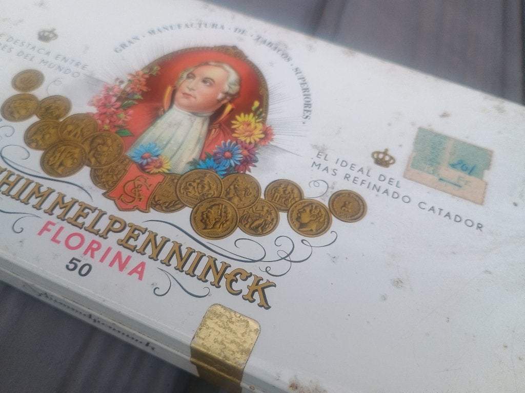 boîte à cigares vintage Schimmelpenninck Florina 50, Enlèvement ou Envoi, Utilisé, Boite à tabac ou Emballage