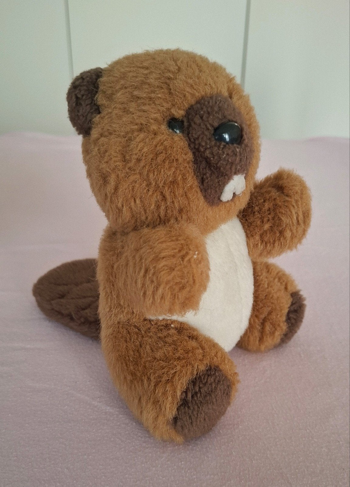 Knuffel Bever, Enlèvement, Utilisé, Brun, Petit (moins de 20 cm)
