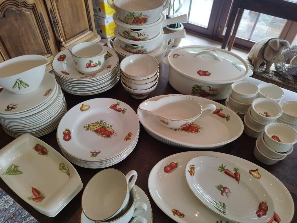 Vintage servies, Ophalen