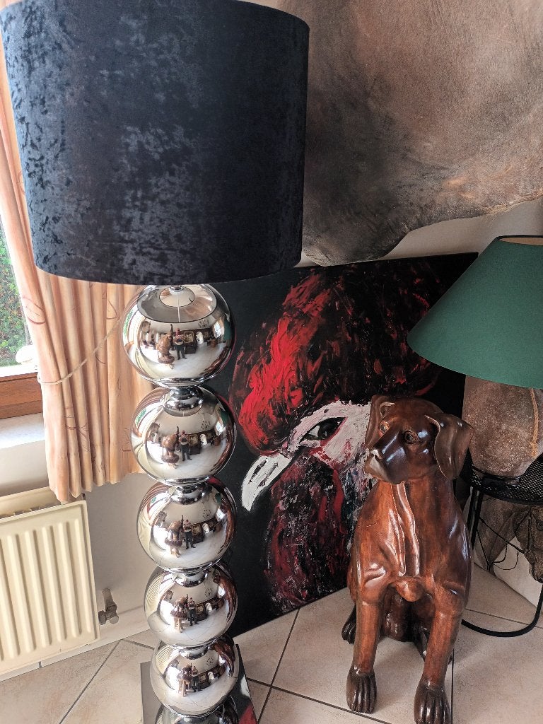 Vloerlamp eric kuster style , 5 grote bollen ,  zeer mooi, Huis en Inrichting, Ophalen, Gebruikt