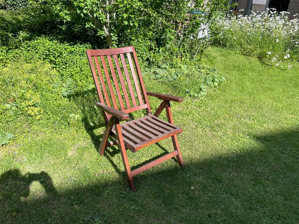 Chaises de jardin en bois, Jardin & Terrasse, Enlèvement, Utilisé, Bois de teck, Pliant