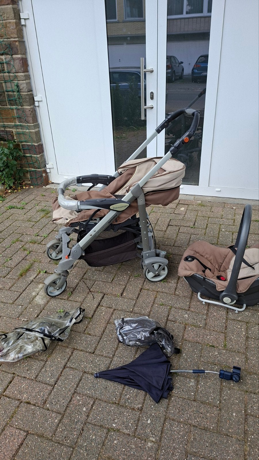 Faire offre: poussette + maxi cosy + accessoires, Enlèvement, Utilisé, Autres marques, Protection de pluie