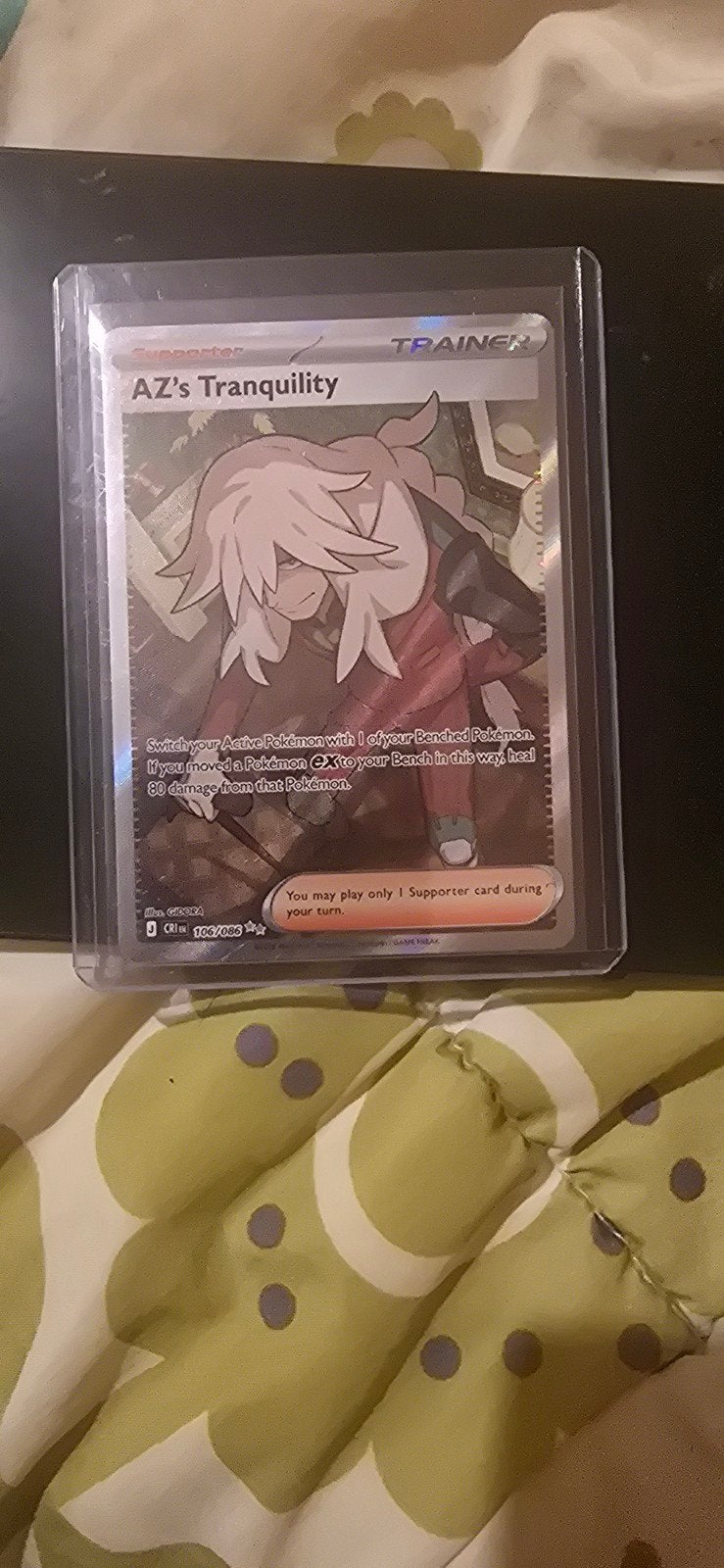 Pokémon kaart az's tranquility chaos rising, Ophalen, Nieuw, Losse kaart, Foil