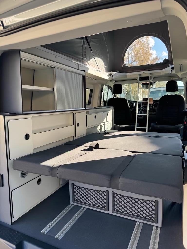 Panama P10+ Ford Transit Custom Nugget, Caravans en Kamperen, Mobilhomes, Automaat, Verwarmde buitenspiegels, Ford, Bedrijf