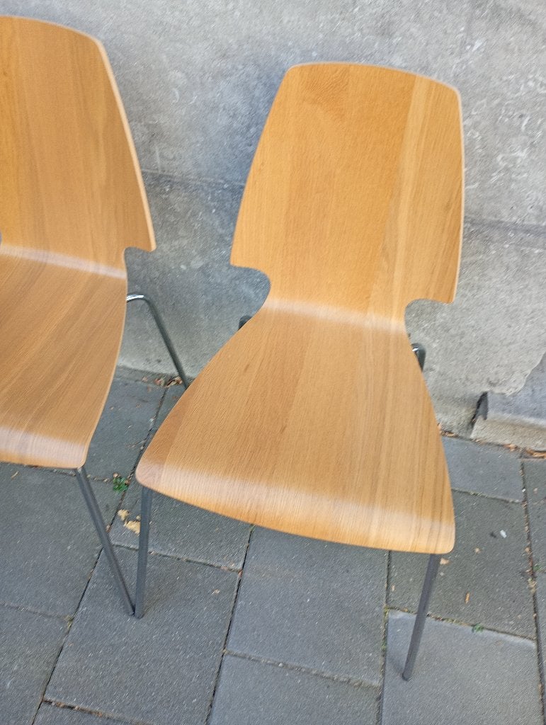 6 IKEA VILMAR eetkamerstoelen naturel hout - als nieuw, Huis en Inrichting, Stoelen, Ophalen, Overige kleuren, Zo goed als nieuw