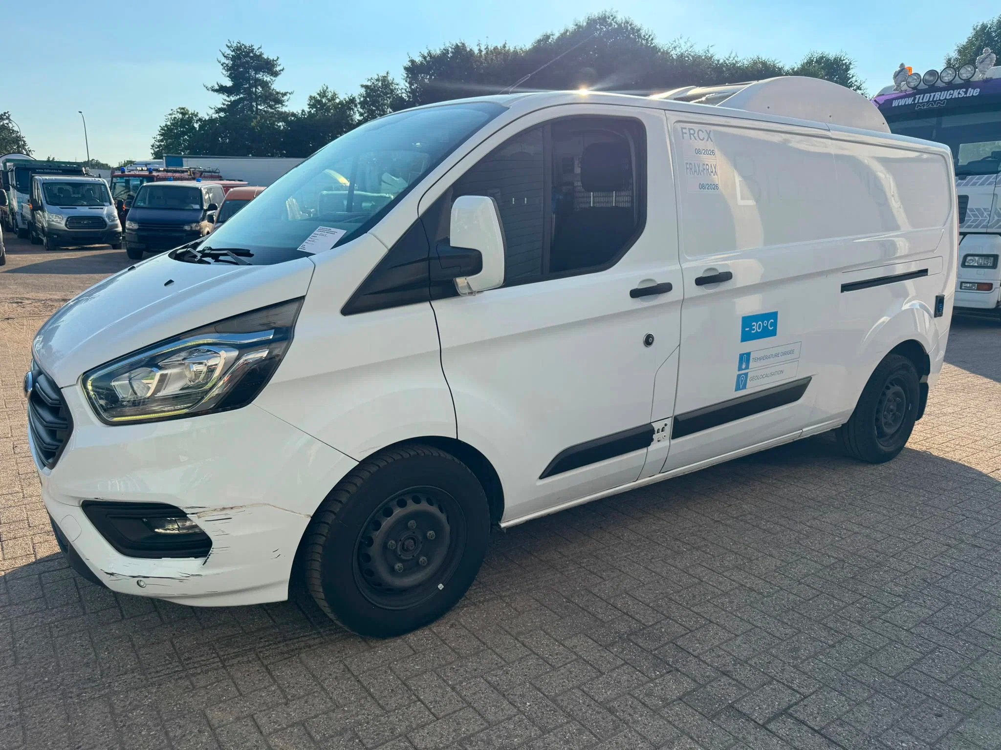 Ford Transit Custom *FRIGO-EURO6* (bj 2020), Auto's, Euro 6, Wit, 129 pk, Ford