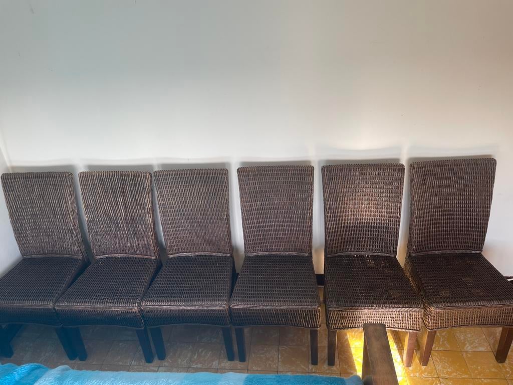 Rieten stoelen, Huis en Inrichting, Ophalen, Zo goed als nieuw