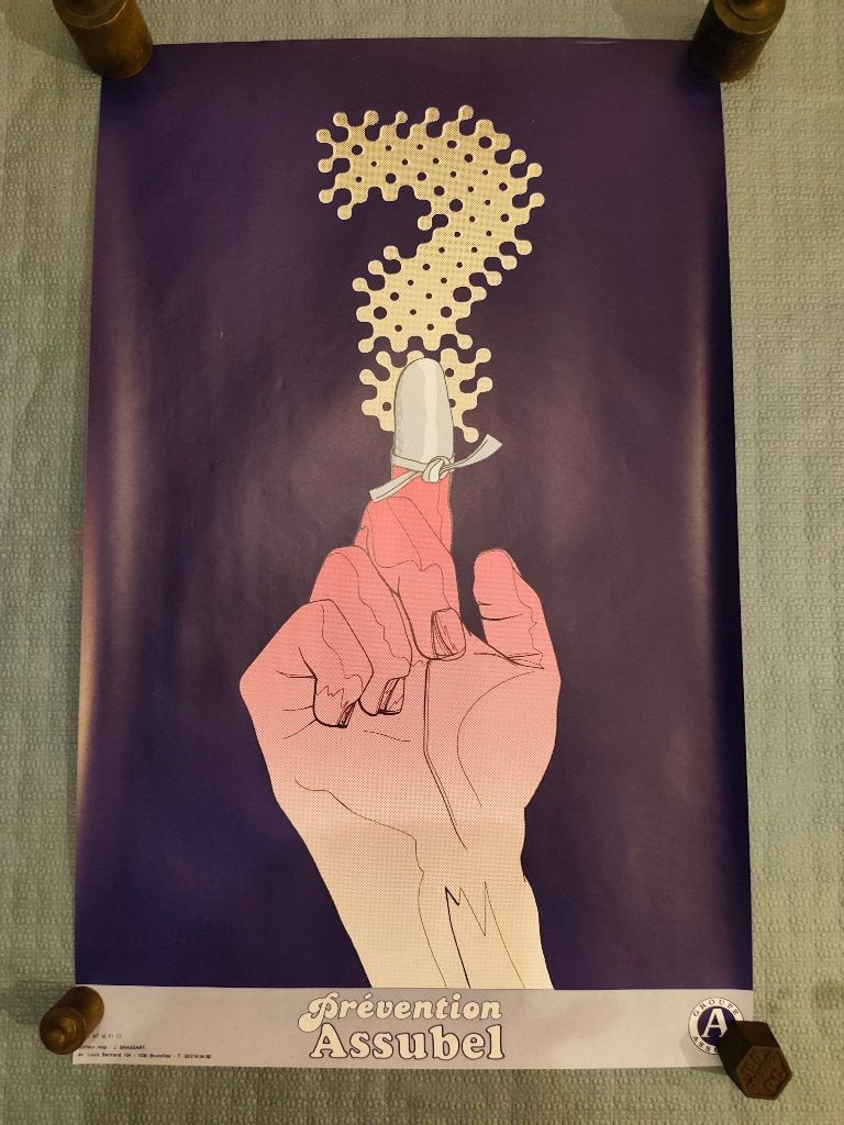 Julian Key affiche années 70, Ophalen of Verzenden, Papier/karton, Overige technieken, Abstract