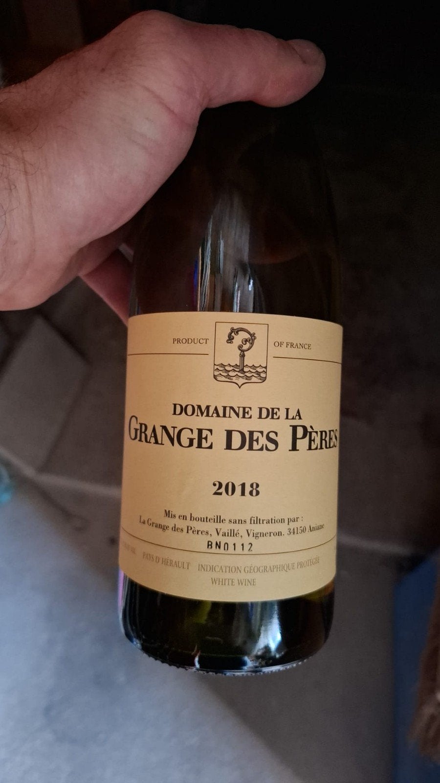 Grange des Pères blanc 2018, Collections, Enlèvement ou Envoi, Neuf, Vin blanc, Pleine