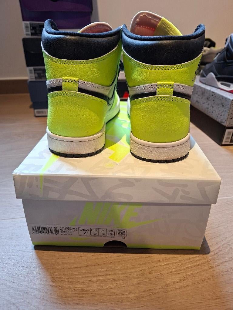 Air Jordan 1 - Maat 40.5 - Visionaire - 555088-702, Kleding | Heren, Schoenen, Ophalen, Overige kleuren, Sneakers, Gedragen