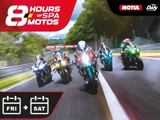 Pass 2 jours 8h Spa Motos vendredi & samedi -15 EUR, Tickets & Billets