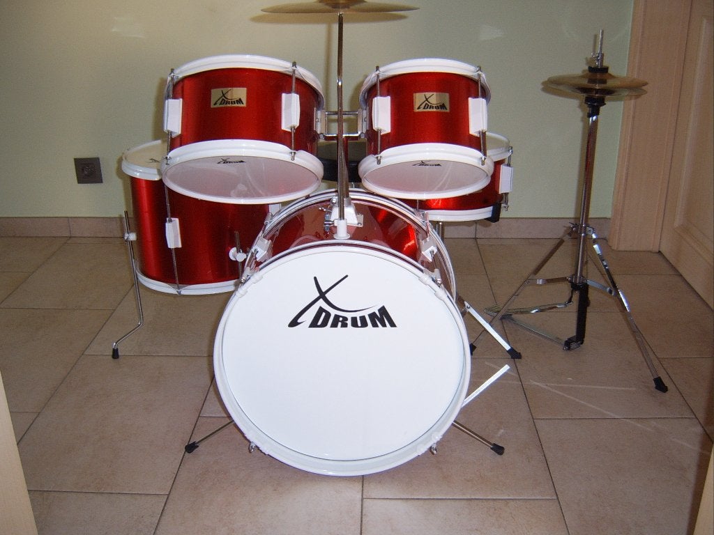 Kinderdrumstel, Muziek en Instrumenten, Drumstellen en Slagwerk, Ophalen, Gebruikt