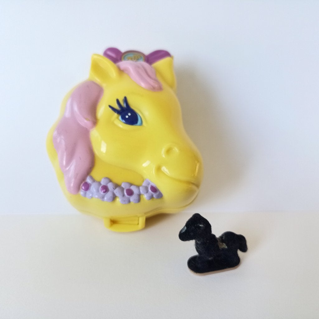 Polly Pocket Vintage Pony Ridin' Pet Parade Bluebird 1994, Collections, Enlèvement ou Envoi, Utilisé
