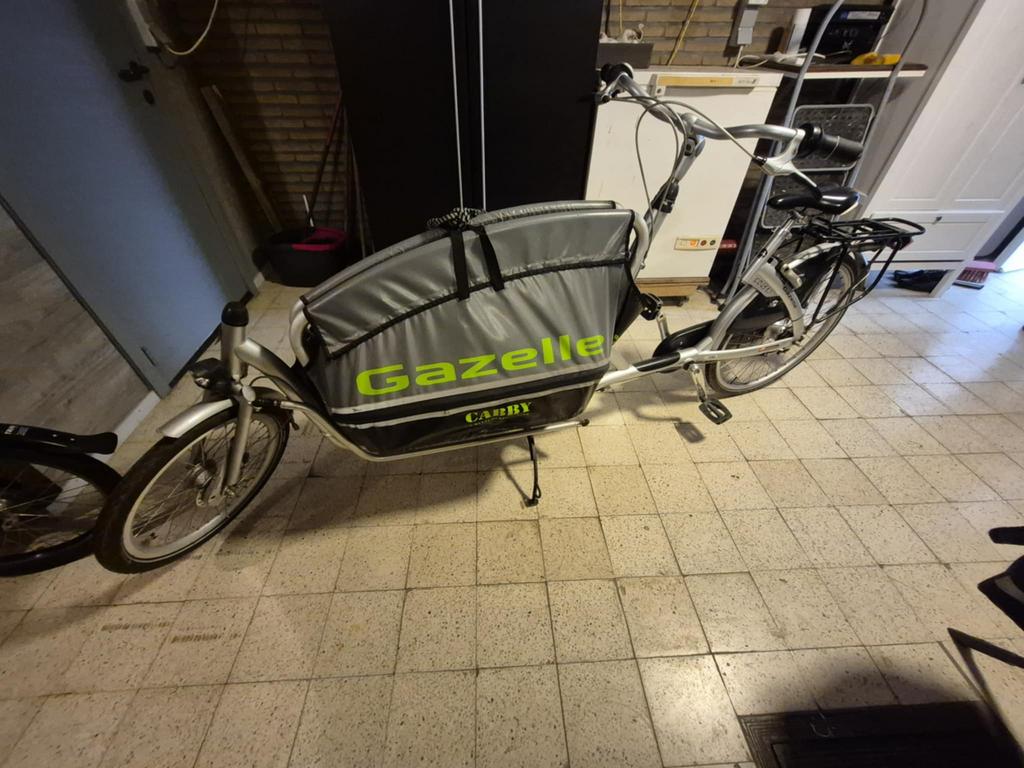 Bakfiets gazelle, Fietsen en Brommers, Ophalen, Gebruikt, Gazelle, Opvouwbaar