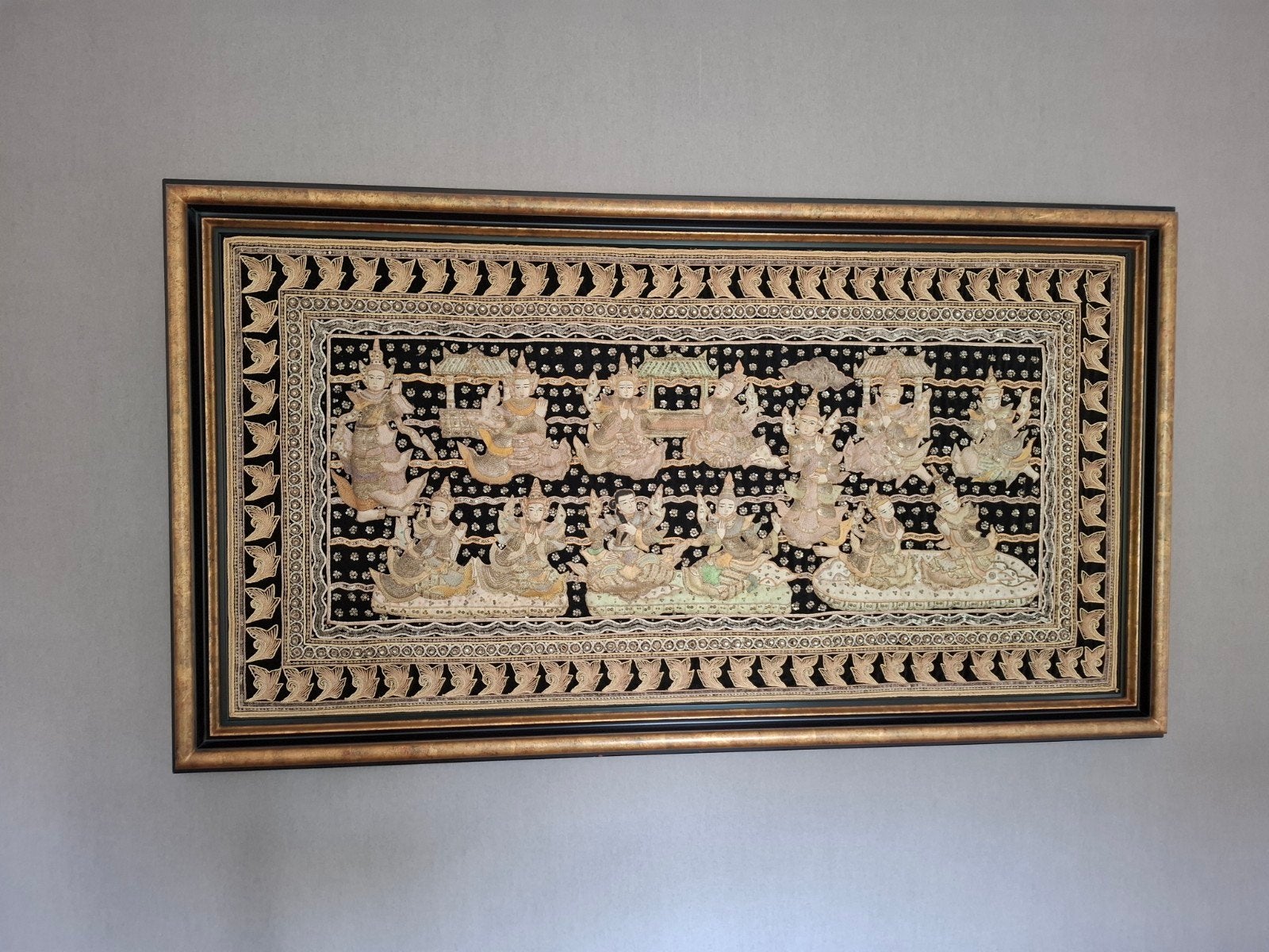Thais doek met grote kader, Huis en Inrichting, Ophalen