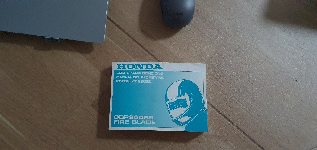 Handleiding Honda CBR 900RR SC44 2000-2001 Fireblade, Ophalen of Verzenden, Honda