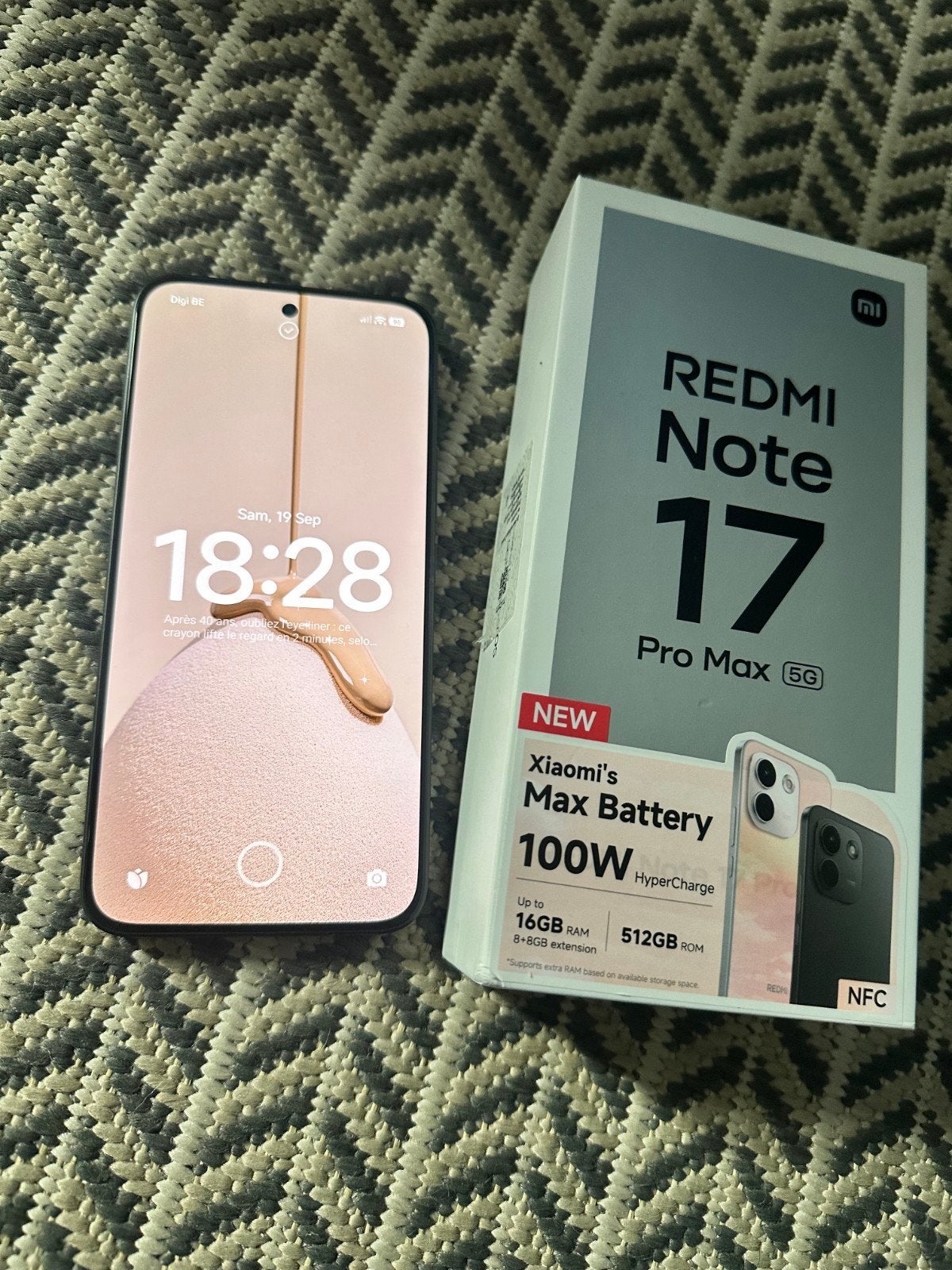 Xiaomi Redmi note 17 pro max 5g NEUF !, Télécoms, Enlèvement, Neuf