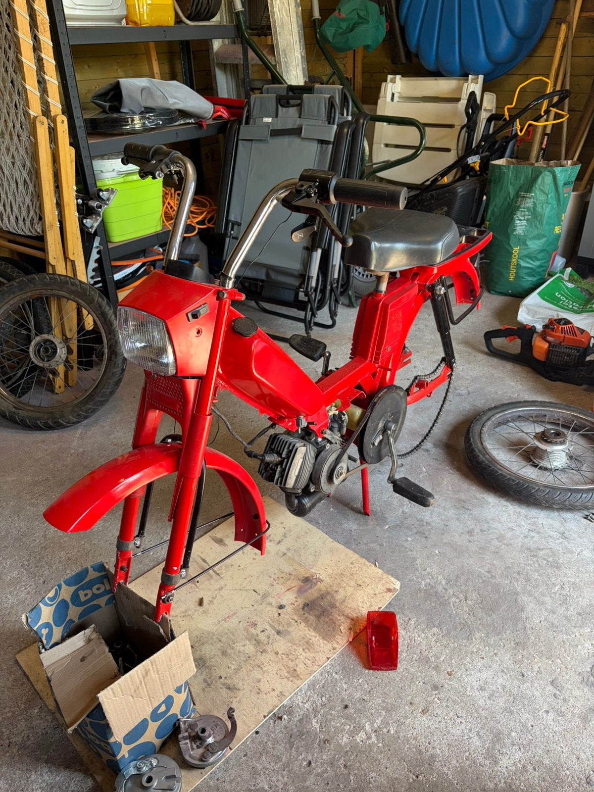 Peugeot 103 Vogue 1991 restauratieproject, papieren aanwezig, Fietsen en Brommers, Klasse A (25 km/u), 49 cc, Ophalen, Overige merken