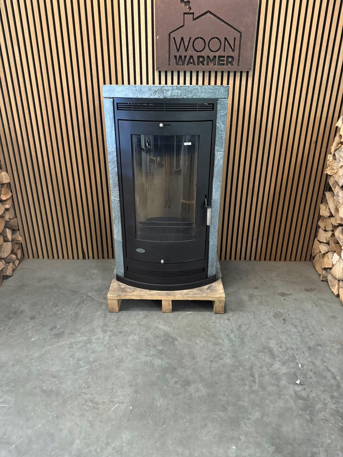 26104 Cheminée, poêle en stéatite de 7 kW, Enlèvement, Utilisé, Bois, Autoportant