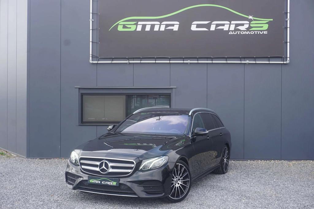 Mercedes-Benz E-Class 220 d AMG Pack Aut.-Navi-HLeder-360c-G, Auto's, Automaat, 4 cilinders, Zwart, Bedrijf