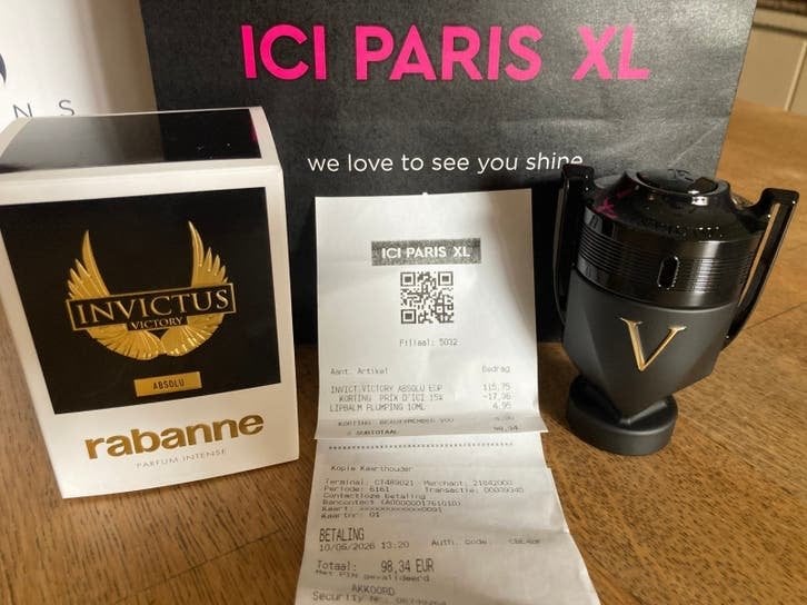 Paco Rabanne Invictus Victory Absolu herenparfum 50ml, Verzamelen, Ophalen of Verzenden, Nieuw, Parfumfles, Gevuld