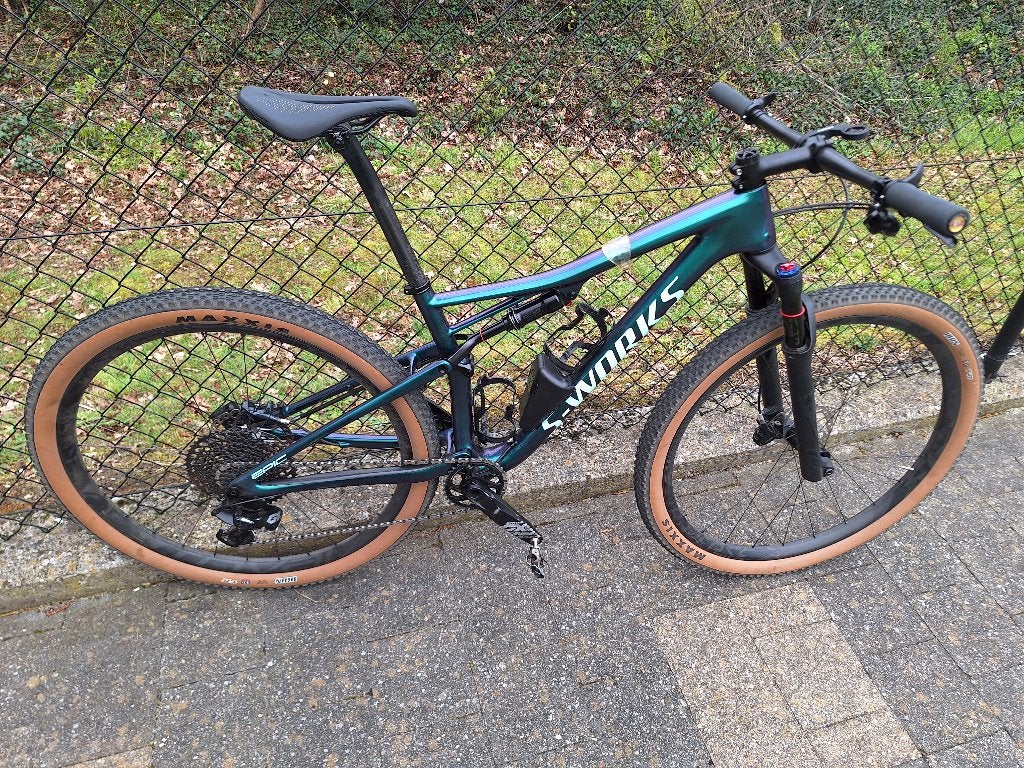 S Works Epic MTB - Gloss Oil/Mint, Fully, Ophalen, Zo goed als nieuw