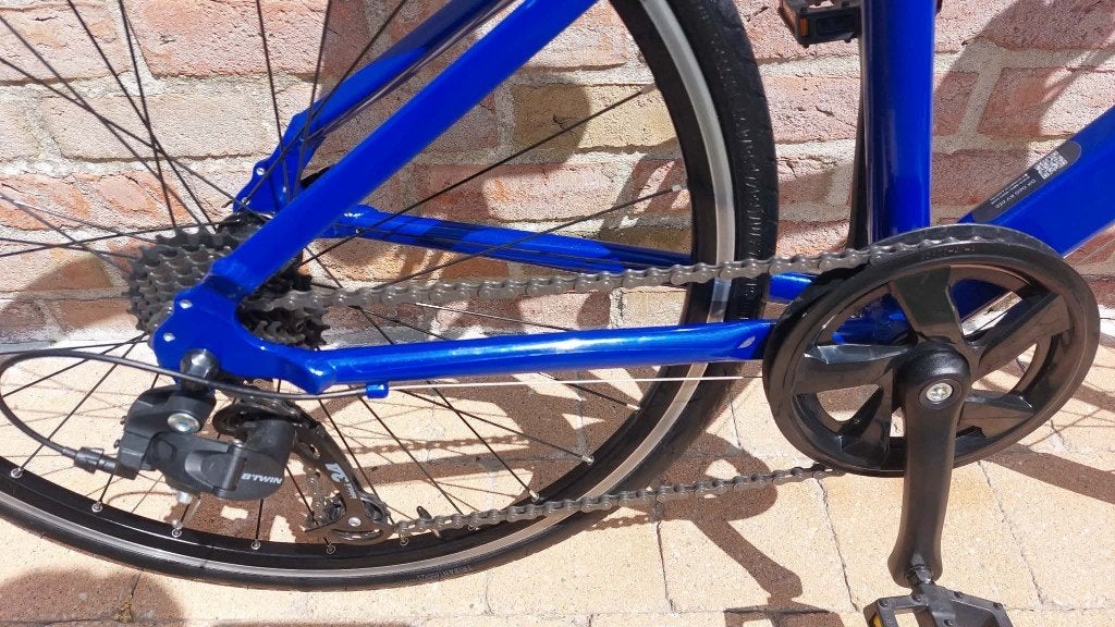 koersfiets / VAN RYSEL kinderracefiets ROAD 100 Blauw 26", Ophalen, Zo goed als nieuw