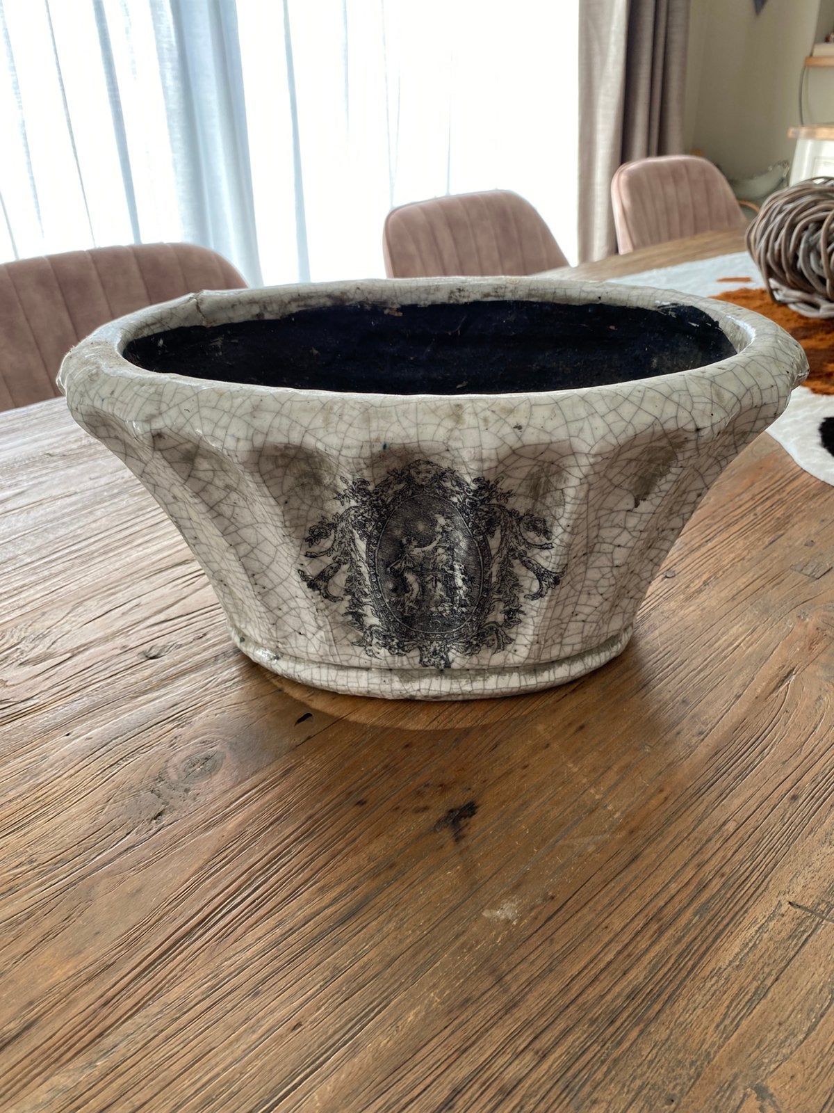 Bloempot, Tuin en Terras, Steen, Gebruikt, Minder dan 40 cm, Ophalen