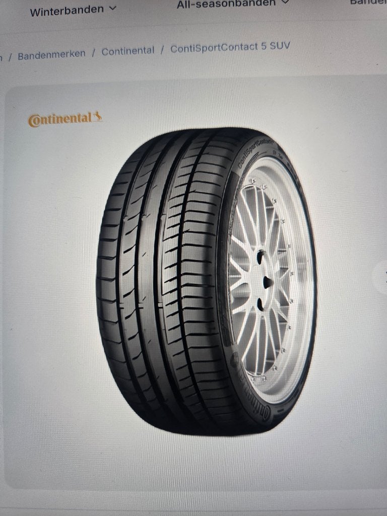 BANDEN 255 50 R 20CONTINENTAL, Auto-onderdelen, 255 mm, Nieuw, Ophalen of Verzenden, Band(en)