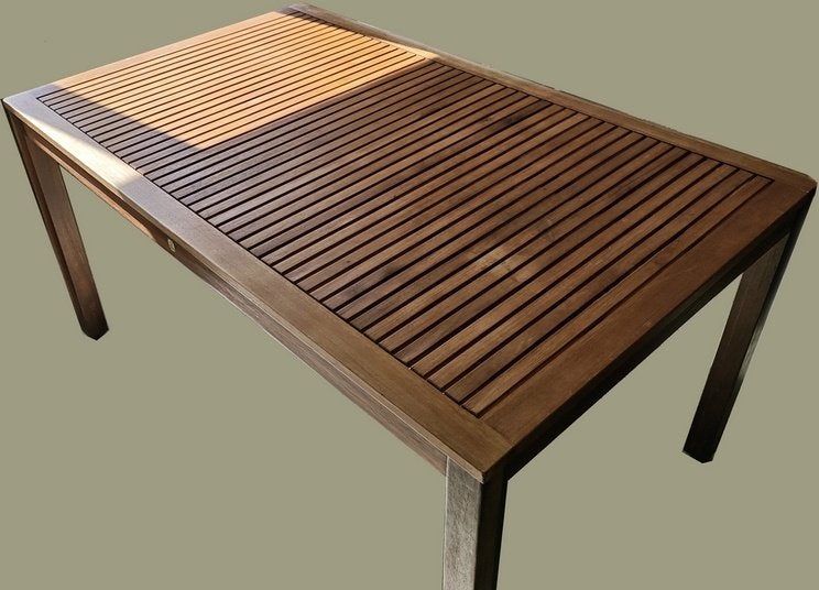 Set de jardin en rotin et teak?, table avec 4 chaises, Rotin, Chaise, Salons de jardin, Comme neuf
