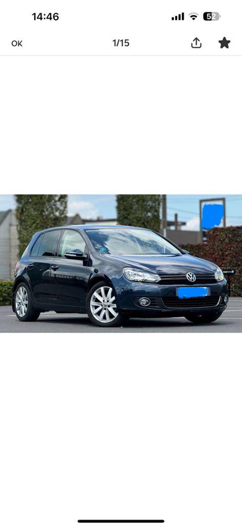 Volkswagen Golf 6 2.0 Highline DSG, Euro 5, Blauw, Alcantara, Golf
