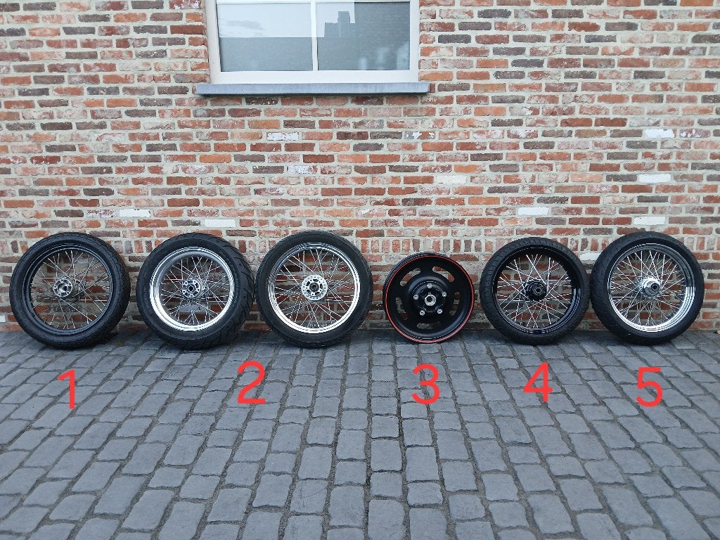 verschillende harley velgen, Ophalen