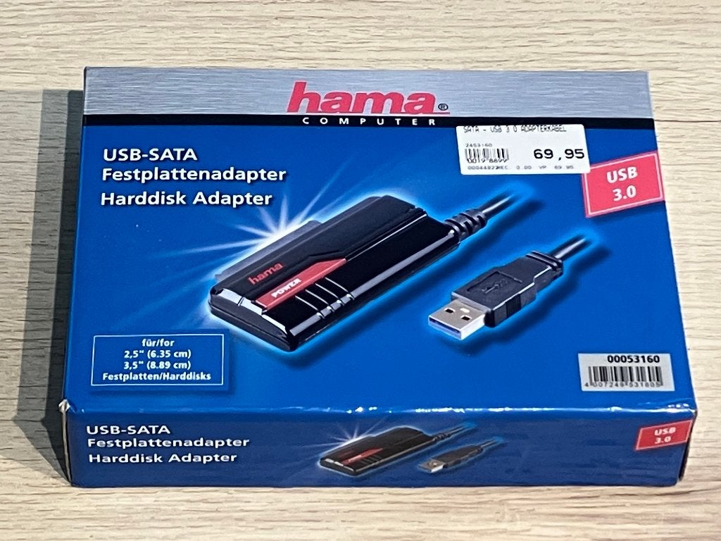 Adaptateur USB 3.0 - Disque dur SATA - 50 % !, Informatique & Logiciels, Disques durs, Comme neuf, SATA, Enlèvement ou Envoi