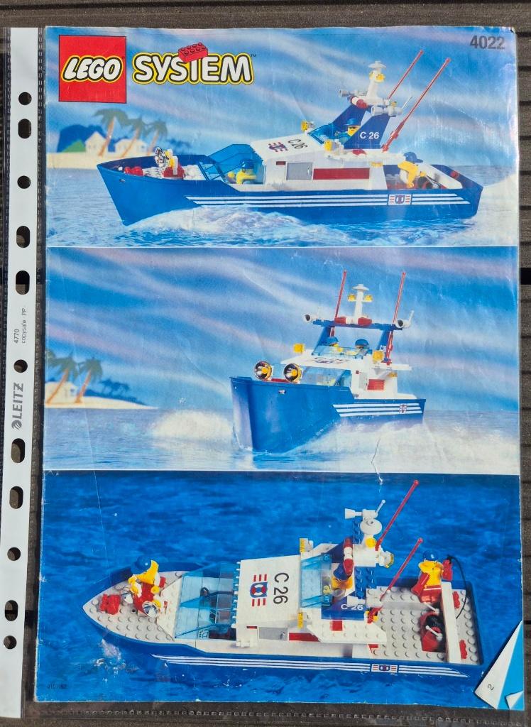 Lego 4022 - C26 sea cutter (1996), Compleet, City, Lego, Ophalen of Verzenden