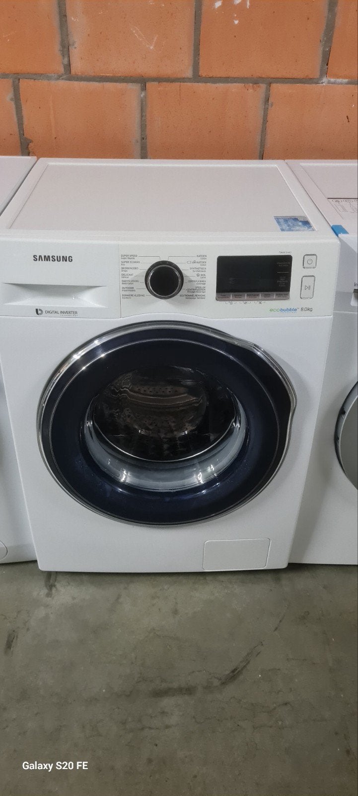 machine à laver Samsung 8kg A+++ Ecobubble, Enlèvement ou Envoi, Comme neuf, Encastré